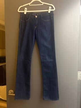 Earnest Sewn Made in U.S.A. Low Rise Straight Leg Jeans